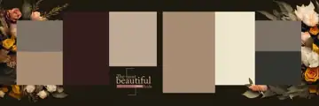 12x36 Karizma Wedding Album PSD in Soft Pastel Lotus Design Style