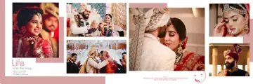 12x36 Karizma Wedding Album PSD in Vibrant Gold Frame Style