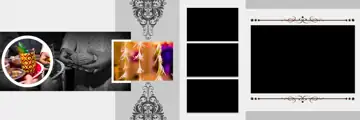 12x36 Wedding Album PSD in Artistic Temple Motif Style