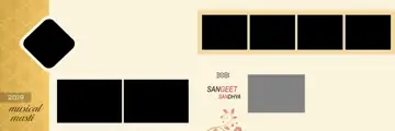 12x36 Wedding Album PSD in Bright Damask Texture Style