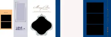 12x36 Wedding Album PSD in Bright Lotus Design Style