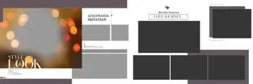 12x36 Wedding Album PSD in Bright Silk Texture Style