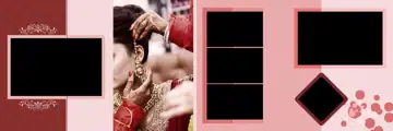 12x36 Wedding Album PSD in Charming Kolam Pattern Style