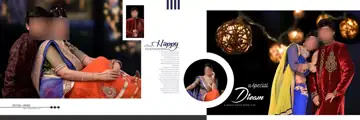 12x36 Wedding Album PSD in Cinematic Bokeh Lights Style
