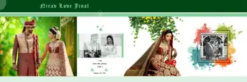12x36 Wedding Album PSD in Cinematic Geometric Lines Style