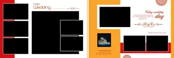 12x36 Wedding Album PSD in Cinematic Silk Texture Style