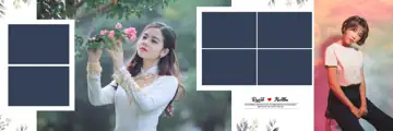12x36 Wedding Album PSD in Classic Peacock Art Style