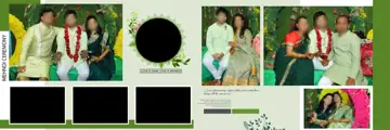 12x36 Wedding Album PSD in Classic Temple Motif Style