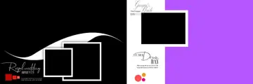 12x36 Wedding Album PSD in Elegant Geometric Lines Style