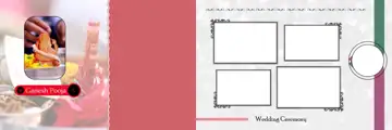 12x36 Wedding Album PSD in Fresh Kolam Pattern Style