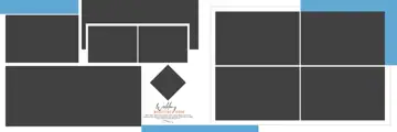 12x36 Wedding Album PSD in Fresh Temple Motif Style