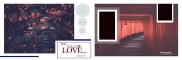 12x36 Wedding Album PSD in Grand Pastel Clouds Style