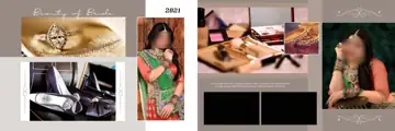12x36 Wedding Album PSD in Grand Temple Motif Style