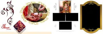 12x36 Wedding Album PSD in Luxury Kolam Pattern Style