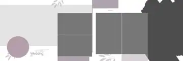 12x36 Wedding Album PSD in Luxury Pastel Clouds Style