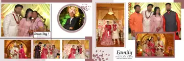 12x36 Wedding Album PSD in Minimal Glitter Accents Style