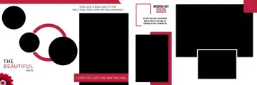 12x36 Wedding Album PSD in Modern Bokeh Lights Style