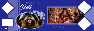 12x36 Wedding Album PSD in Modern Damask Texture Style