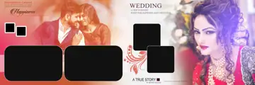 12x36 Wedding Album PSD in Modern Kolam Pattern Style