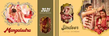 12x36 Wedding Album PSD in Modern Lotus Design Style