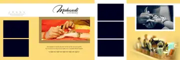 12x36 Wedding Album PSD in Modern Mandala Art Style