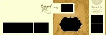 12x36 Wedding Album PSD in Modern Peacock Art Style