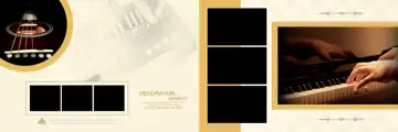 12x36 Wedding Album PSD in Modern Rose Petals Style