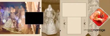 12x36 Wedding Album PSD in Ornate Geometric Lines Style