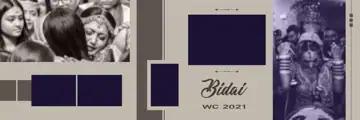 12x36 Wedding Album PSD in Royal Brush Strokes Style