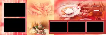 12x36 Wedding Album PSD in Royal Rose Petals Style