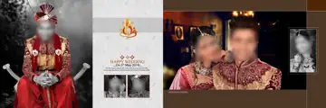 12x36 Wedding Album PSD in Soft Pastel Peacock Art Style