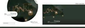 12x36 Wedding Album PSD in Stylish Watercolour Splash Style