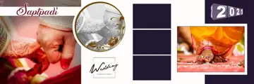 12x36 Wedding Album PSD in Timeless Gold Frame Style