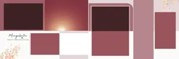 12x36 Wedding Album PSD in Timeless Rose Petals Style