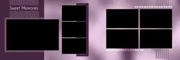 12x36 Wedding Album PSD in Traditional Bokeh Lights Style