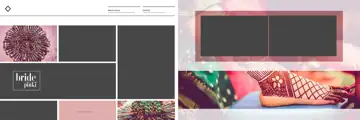 12x36 Wedding Album PSD in Traditional Silk Texture Style