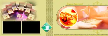 12x36 Wedding Album PSD in Traditional Temple Motif Style