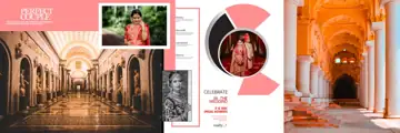 12x36 Wedding Album PSD in Vibrant Brush Strokes Style
