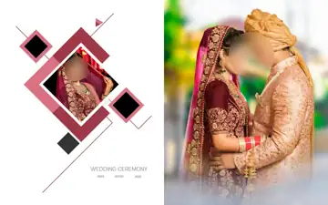 15x24 Wedding Photo Album PSD in Vibrant Kolam Pattern Style