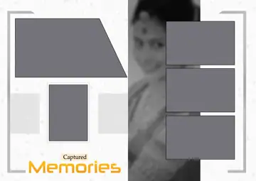 17x24 Indian Wedding Photo Album PSD in Royal Brush Strokes Style