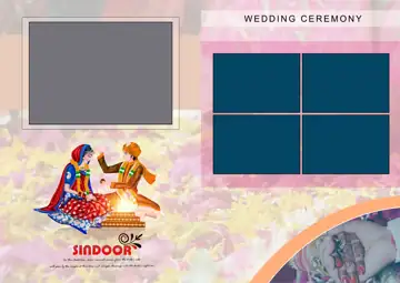 17x24 Wedding Photo Album PSD in Modern Lotus Design Style