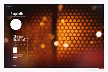 18x24 Photo Album PSD in Rich Maroon Bokeh Lights Style