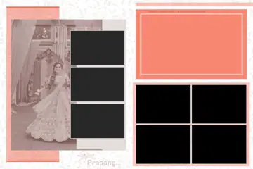 20x30 Wedding Album Cover PSD in Graceful Silk Texture Style