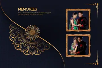 Album Cover PSD in Luxury Vintage Frame Style