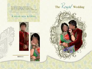 Album Cover PSD in Soft Pastel Floral Border Style