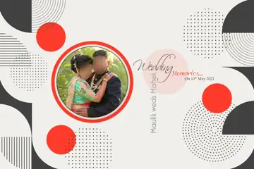 Album Cover PSD – Rich Maroon Brush Strokes Design