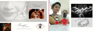 Artistic & Artistic Wedding Album 12x36 PSD with Glitter Accents