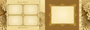 Artistic & Classic Wedding Album 12x36 PSD with Glitter Accents