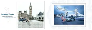Artistic & Classic Wedding Album 12x36 PSD with Kolam Pattern