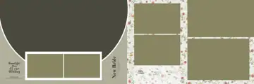 Artistic & Elegant Wedding Album 12x36 PSD with Bokeh Lights